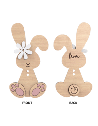 Image 3 of PERSONALIZED BUNNY MONEY HOLDER
