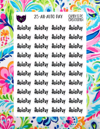 Image 11 of Auto Pay Planner Sticker