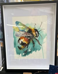 Image 2 of Watercolour Bee A4 Print