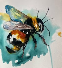 Image 3 of Watercolour Bee A4 Print
