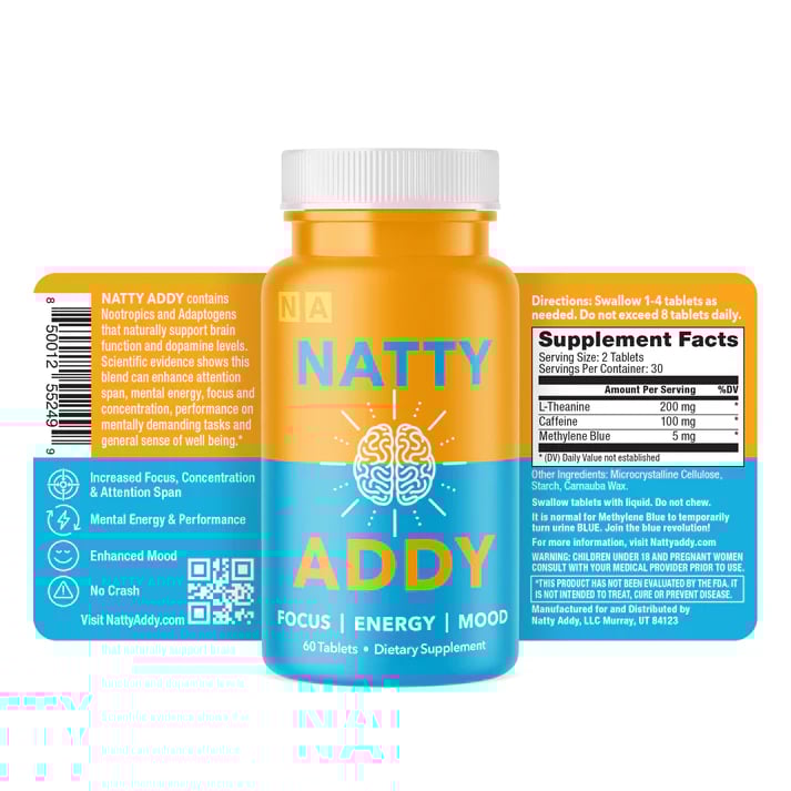 Natty Addy 60ct. Bottle