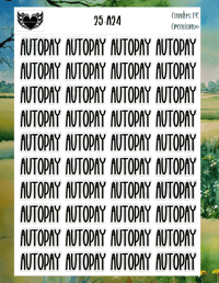 Image 12 of Auto Pay Planner Sticker