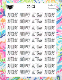 Image 20 of Auto Pay Planner Sticker