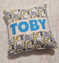 Personalised Nursery Safari Animal Cushion