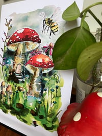 Image 3 of Secret Worlds Watercolour A4 Print