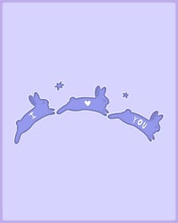 I ♥︎ YOU Bunny Sticker