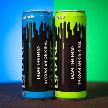 RASKL Energy Drink Blue and Green (Case of 24- 12 Blue/12 Green or All One Flavor)