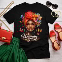Image 1 of Woman of Faith t-shirt