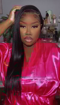 Image 3 of 360 Kinky Straight Lace Wig in 24”
