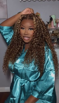 Image 1 of Curly 13x6 Lace Front Wig in 26”