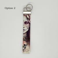 Image 3 of Creepy Print Key Fob