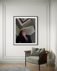 Image 1 of Dramatic Exit – Original Oil Painting on Canvas | Modern Abstract by Aziza Art