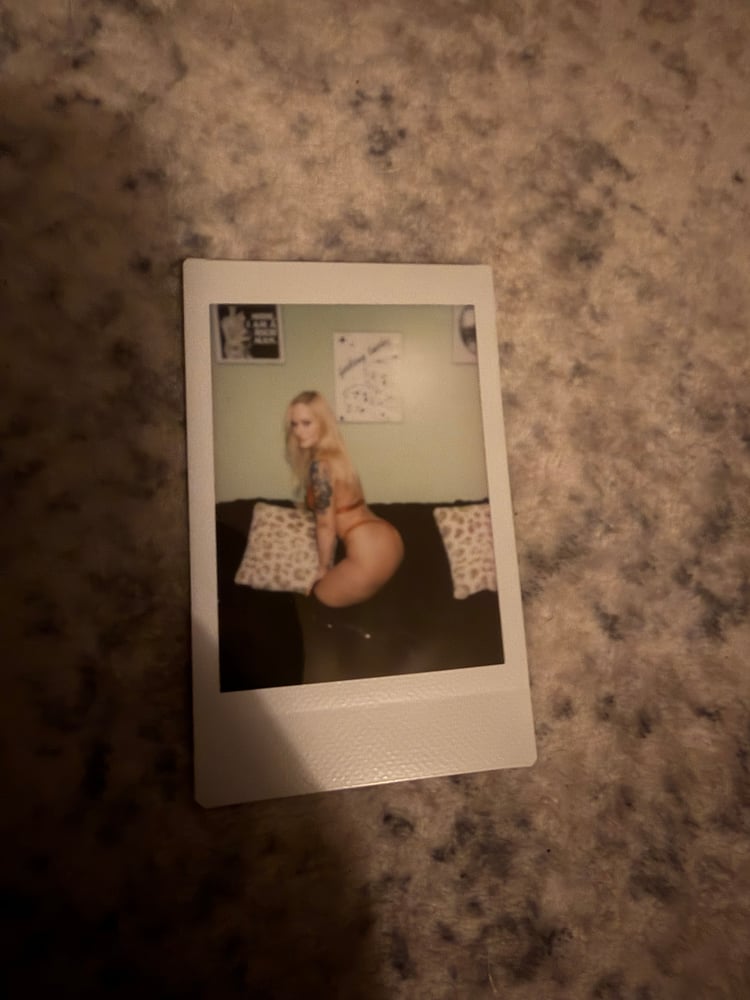 Image of ONE OF ONE POLAROID - Red Pleather Bikini