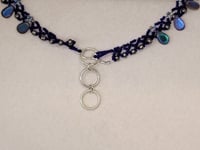 Image 2 of PEM-091 | Blue Teardrops Necklace