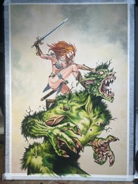 Image 3 of  RED SONJA: SHE-DEVIL WITH A SWORD- Original Cover Art!