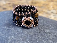 Image 2 of PEM-084 | Obsidian Ember Ring | Size 9