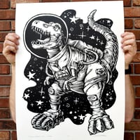 Tyrannosaurus Rex in Space Print