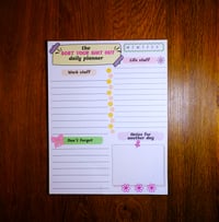 Image 1 of Handmade Sort Your Sh#t Out Daily Planner Notepad, lined, notes, gift, day, list, organize, work