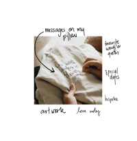 Image 1 of messages on my pillow - custom