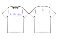 LocalHoops Est.2012 Tee- White/Lavender Gradient