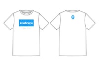 LocalHoops Block Tee- White/Blue