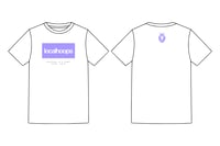 LocalHoops Block Tee- White/Lavender