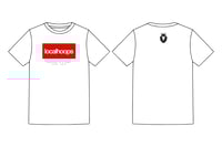 LocalHoops Block Tee- White/Red