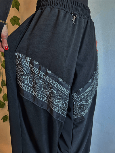 Image of the black bandana trousers