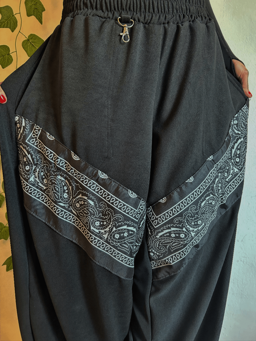 Image of the black bandana trousers