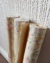 1980s Vintage Vymura Wallpaper Rolls - Nature Notes Wild Flowers Cottagecore - (Sets of 3 Rolls) – detail view 14