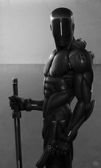 MONOGURUI y-shirt(hooded): (GHOST-FACE)