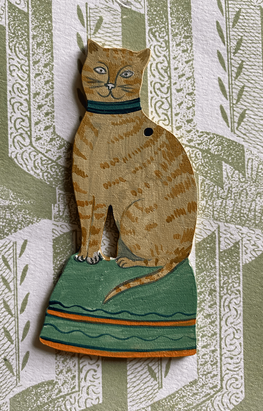 Image of Miniature Ginger Cat Decoration (A)