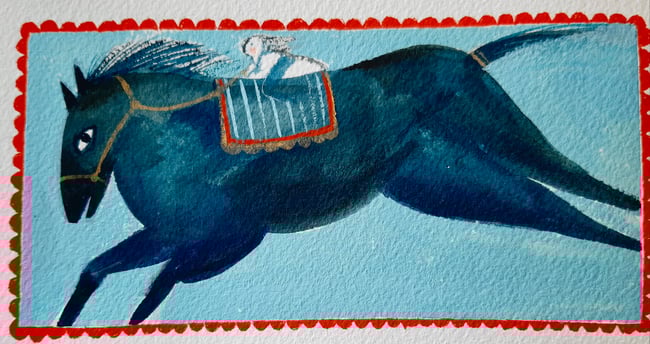 Flight of the horse 1 ~ Original painting