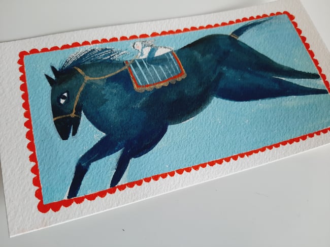 Flight of the horse 1 ~ Original painting