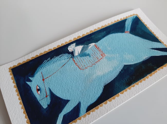 Flight of the horse 2 ~ Original painting 