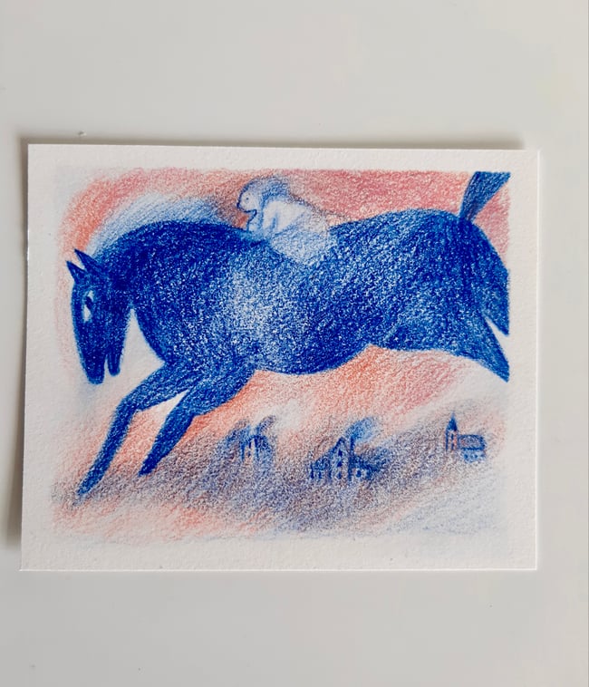 Sky chasing (study) ~ Original drawing