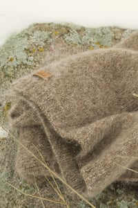 Image 2 of brushed alpaca and mohair scarf _ ash