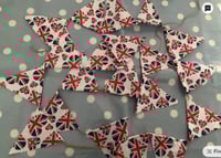 Image 1 of Mini Red, White & Blue Heart Bunting
