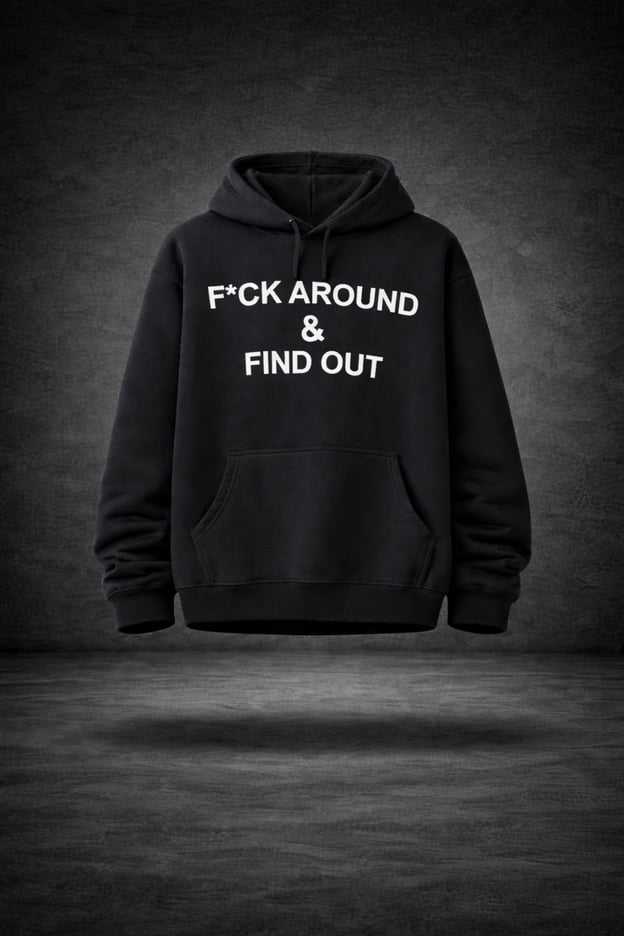 Image of F*ck Around & Find Out Hoodie blk