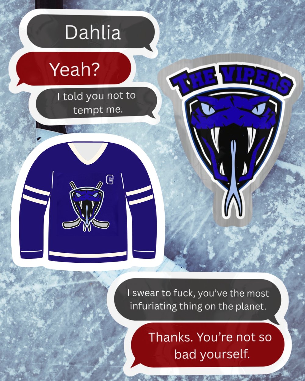 Image of Officially licensed Rina Kent Beautiful Venom SINGLE vinyl sticker 