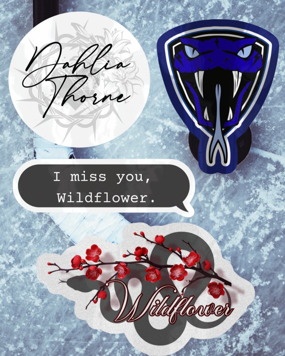 Image of Officially licensed Rina Kent Beautiful Venom SINGLE vinyl sticker 