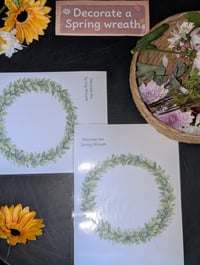 Image 2 of 🌸🌱 Spring Wreath Nature Craft & Fine Motor Activity