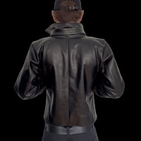 Image 3 of 1HIGH NECK REAL LEATHER JACKET