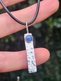 Image 4 of Custom order for Ingo - mens necklace with wave and Kyanite gemstone 