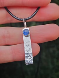 Image 1 of Custom order for Ingo - mens necklace with wave and Kyanite gemstone 