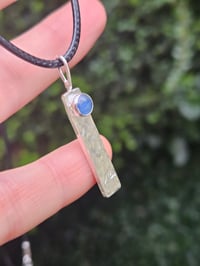Image 5 of Custom order for Ingo - mens necklace with wave and Kyanite gemstone 