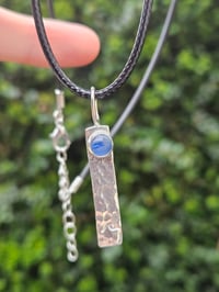 Image 6 of Custom order for Ingo - mens necklace with wave and Kyanite gemstone 