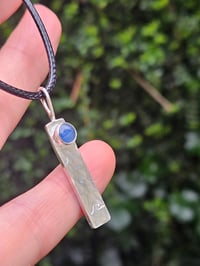 Image 3 of Custom order for Ingo - mens necklace with wave and Kyanite gemstone 
