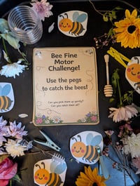 Image 1 of 🐝🌱 Bee Fine Motor Challenge Activity Set 🐝