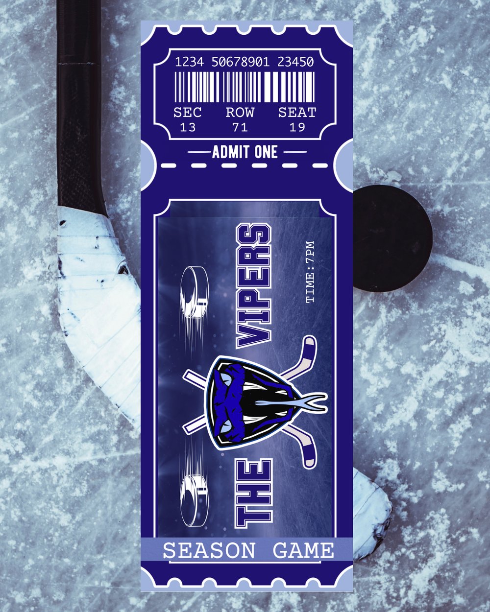 Image of Officially licensed Rina Kent vipers ticket bookmark
